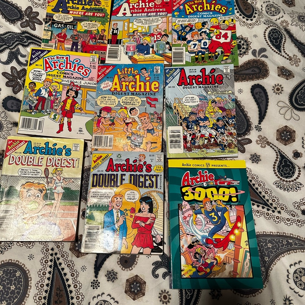9 vintage Archie Comics Collection